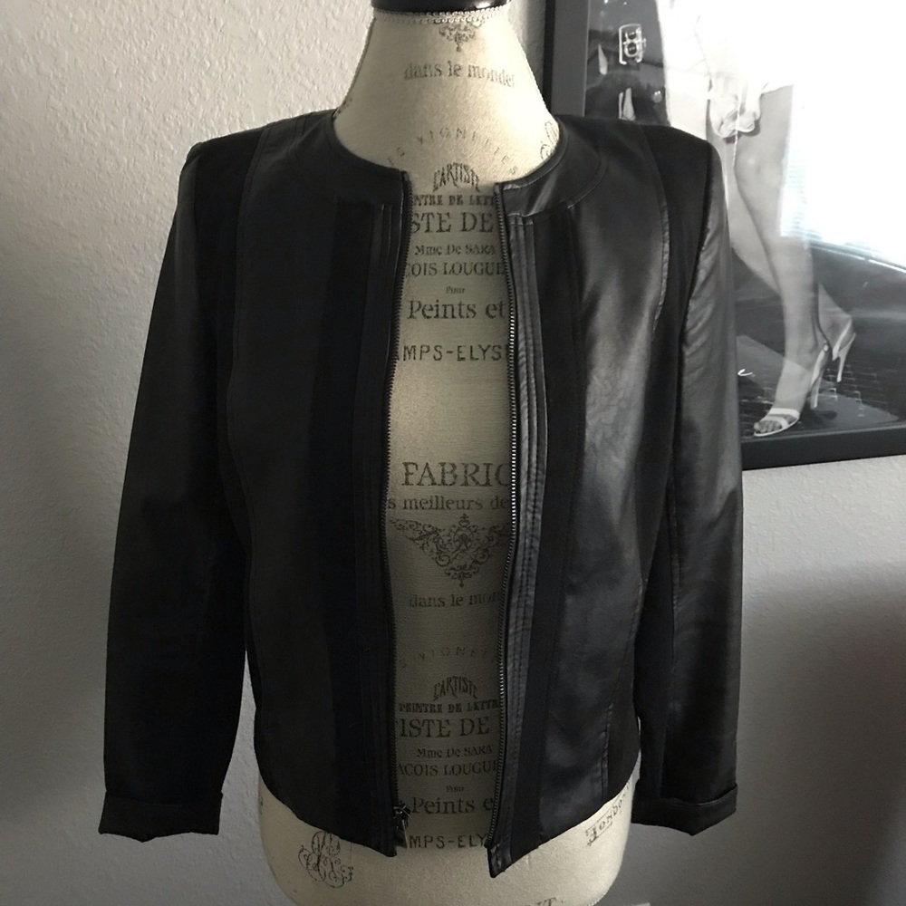 Jones New York Faux Leather Jacket